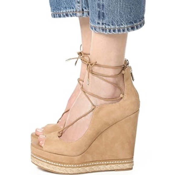 Sam Edelman Harriet Lace up Wedges - Picture 1 of 9